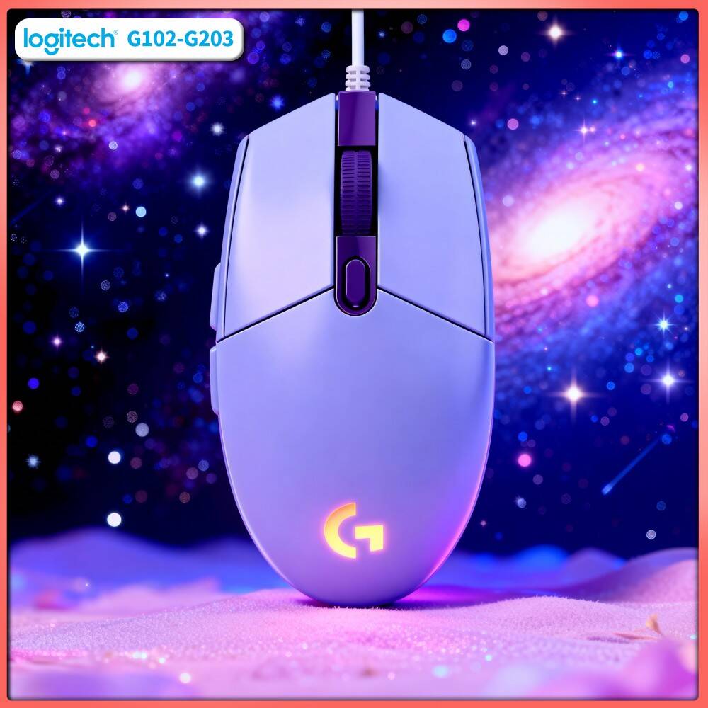 Logitech Mouse G203 - ロジクール G203 有線RGBゲーミングマウス 8000 DPIセンサー 6ボタン