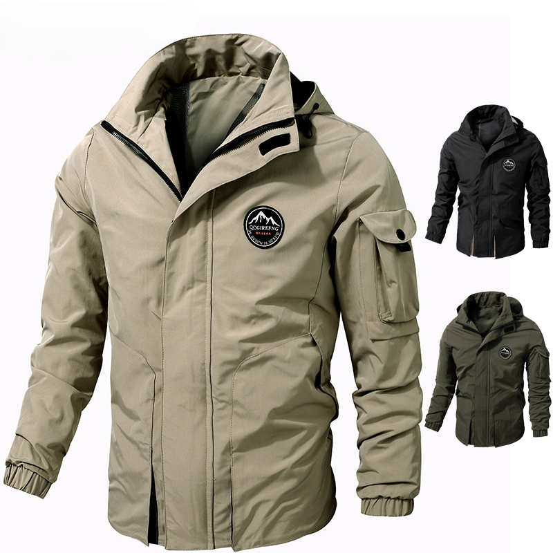 Tech Wear Accessories - メンズスポーツジャケット,防風,ブラックグリーン,ミリタリーボンバースタイル,サイズ6xl,7xl,2023春と秋の服