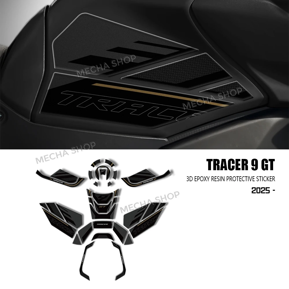 Tech Accessories Kit - オートバイアクセサリー 3D 樹脂ステッカー保護キットトレーサー 9 GT 2025