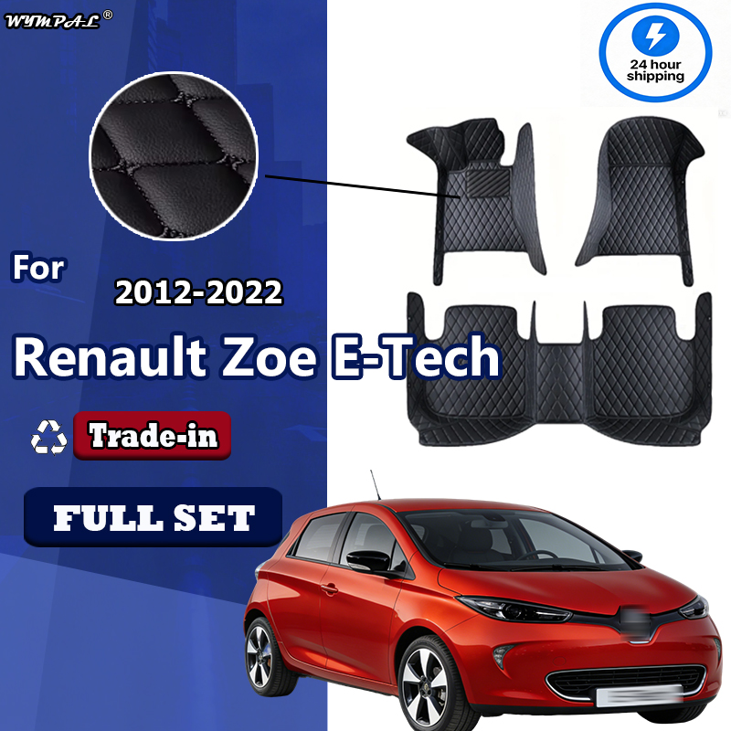 Tech Accessories Store - 高級革車のフロアマットルノーゾーイ E-テック電気 2012 〜 2022 5
