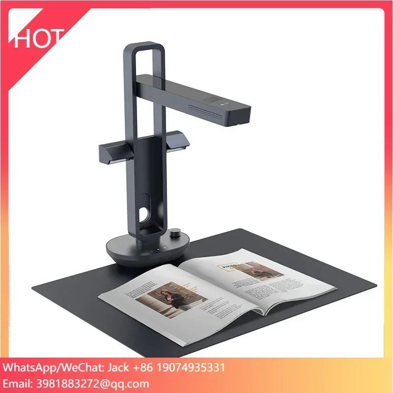 Document Scanner Portable - CZUR Shine Ultra スマートポータブルドキュメントスキャナー USBブックスキャナー OCR自動フラット＆デスクトップ対応、デスクトップ/ラップトップ用ファイルカメラ