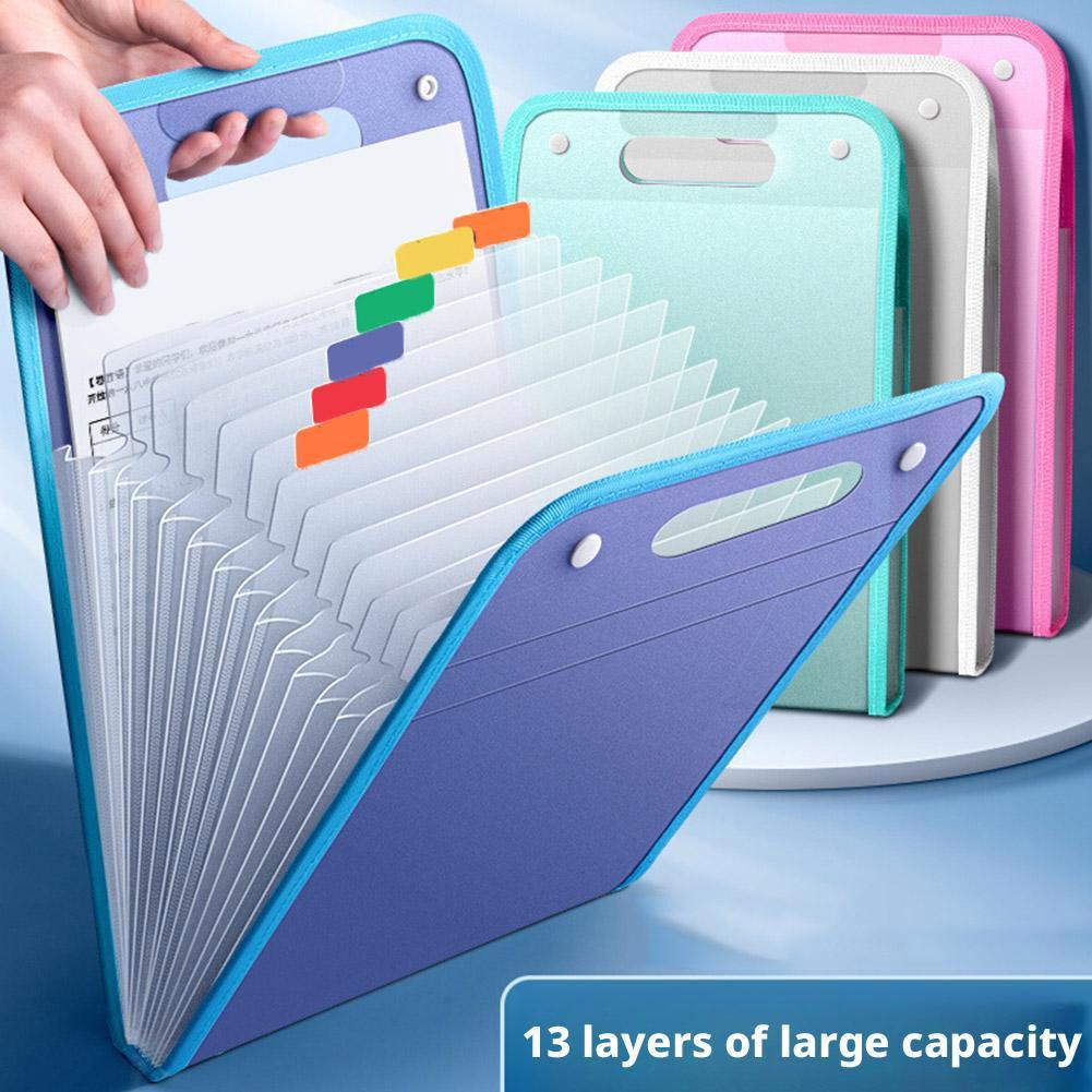 Document Scanner Portable - 13 ポケット ファイル フォルダー ポータブル A4