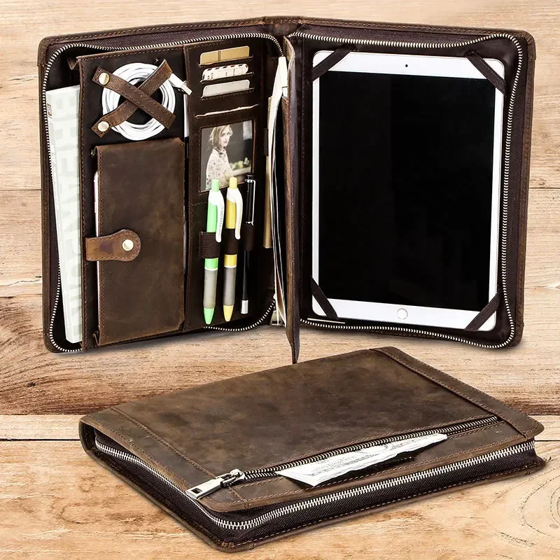 レザータブレット収納バッグ Apple iPad用 ジッパー - Tech Accessories Tablet のレビューと価格