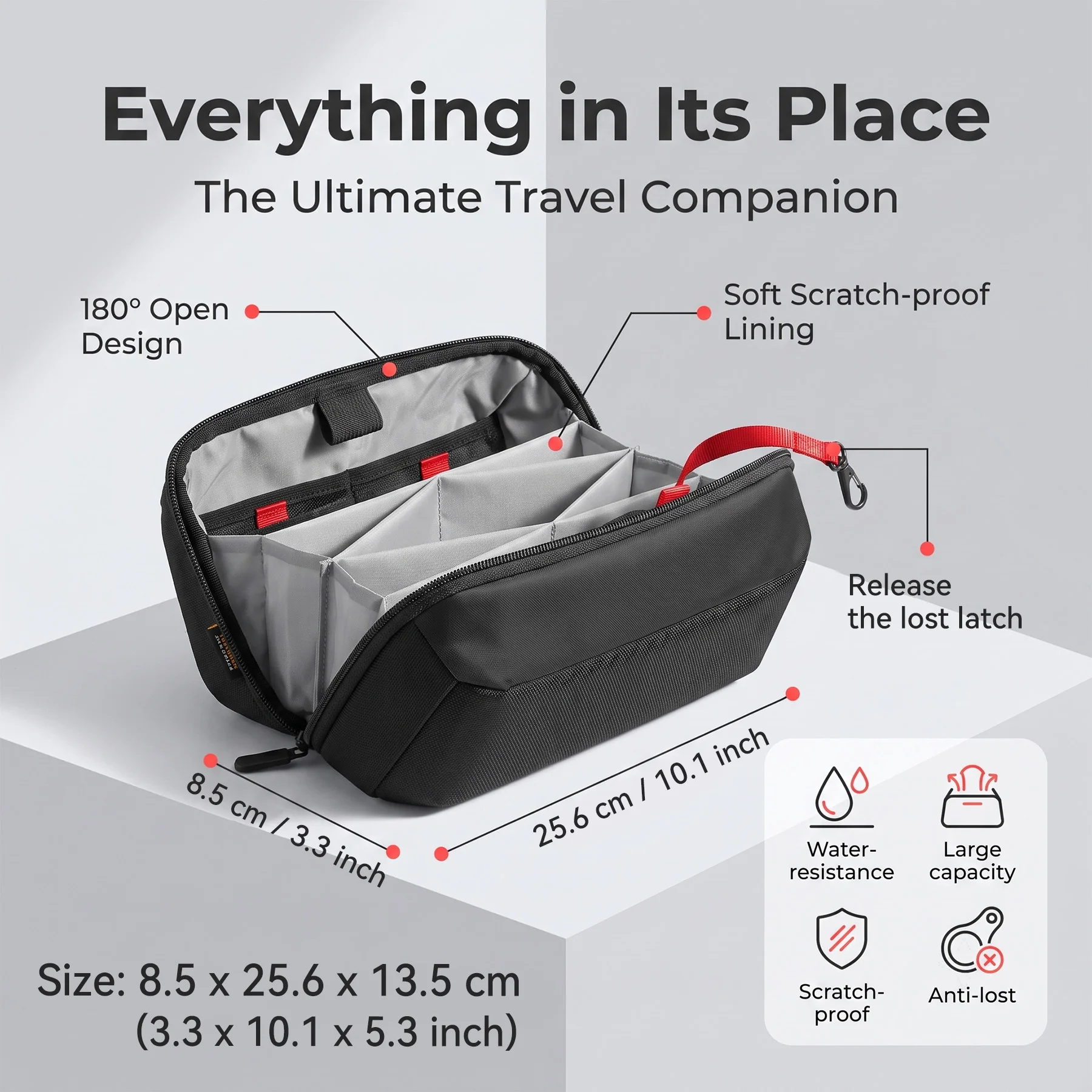 トラベルテックオーガナイザーポーチ、防水多機能電子機器アクセ - Tech Accessories Store のレビューと価格