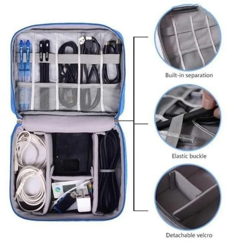 電子機器オーガナイザー トラベルケース 防水ケーブルオーガナ - Tech Accessories Travel Case のレビューと価格