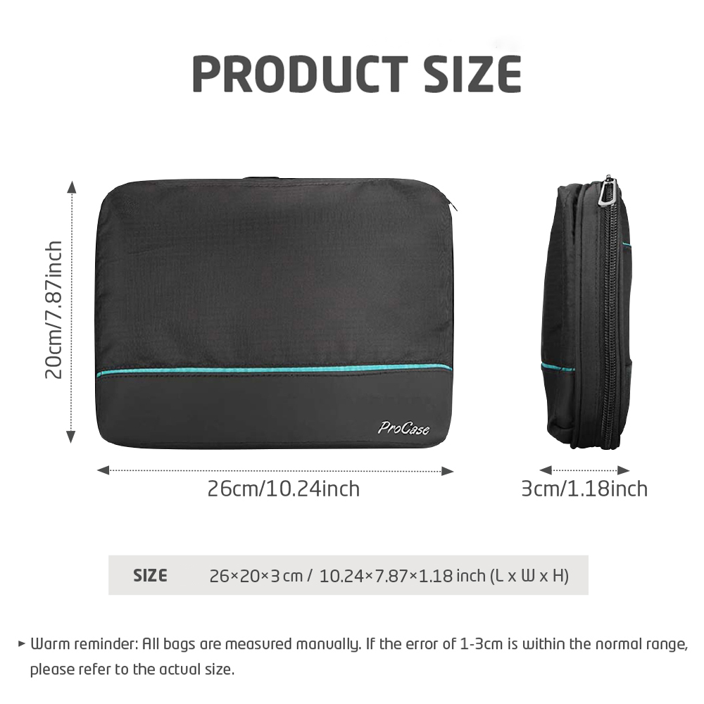 旅行用テックオーガナイザーバッグ。電子機器やアクセサリーを収 - Tech Accessories Travel Case のレビューと価格