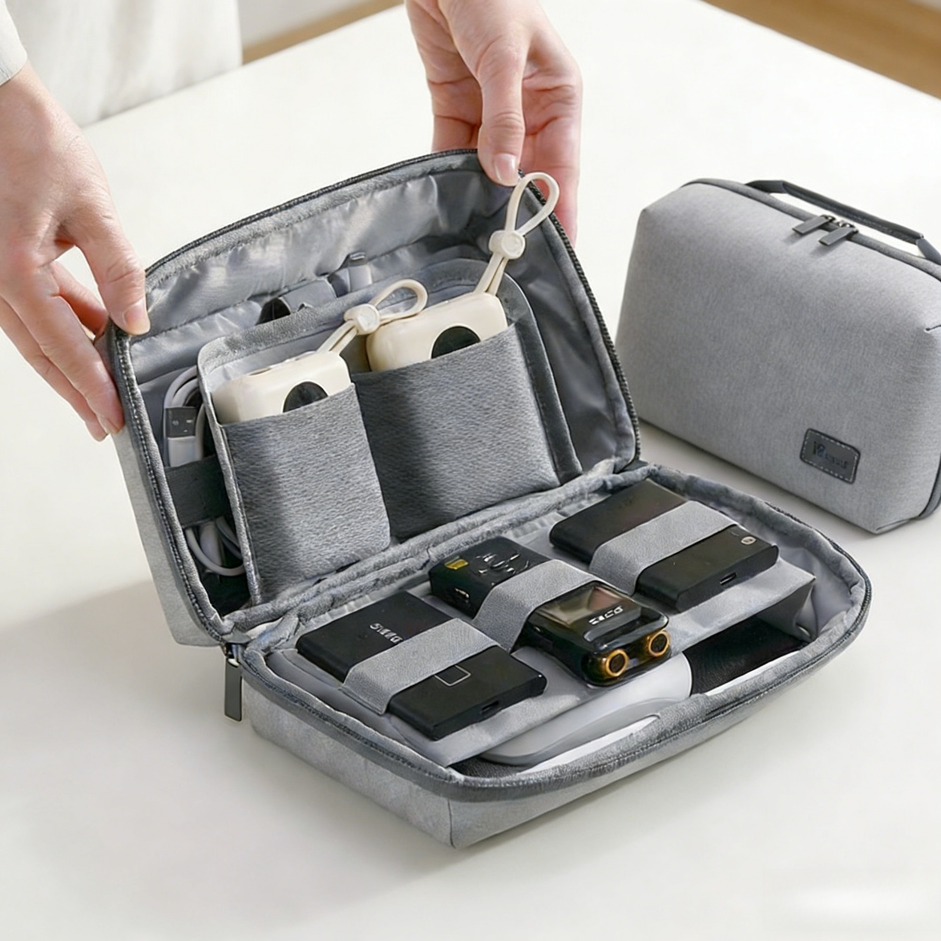 1Pc 電子機器オーガナイザー トラベルケース、防水トラベル - Tech Accessories Travel Case のレビューと価格