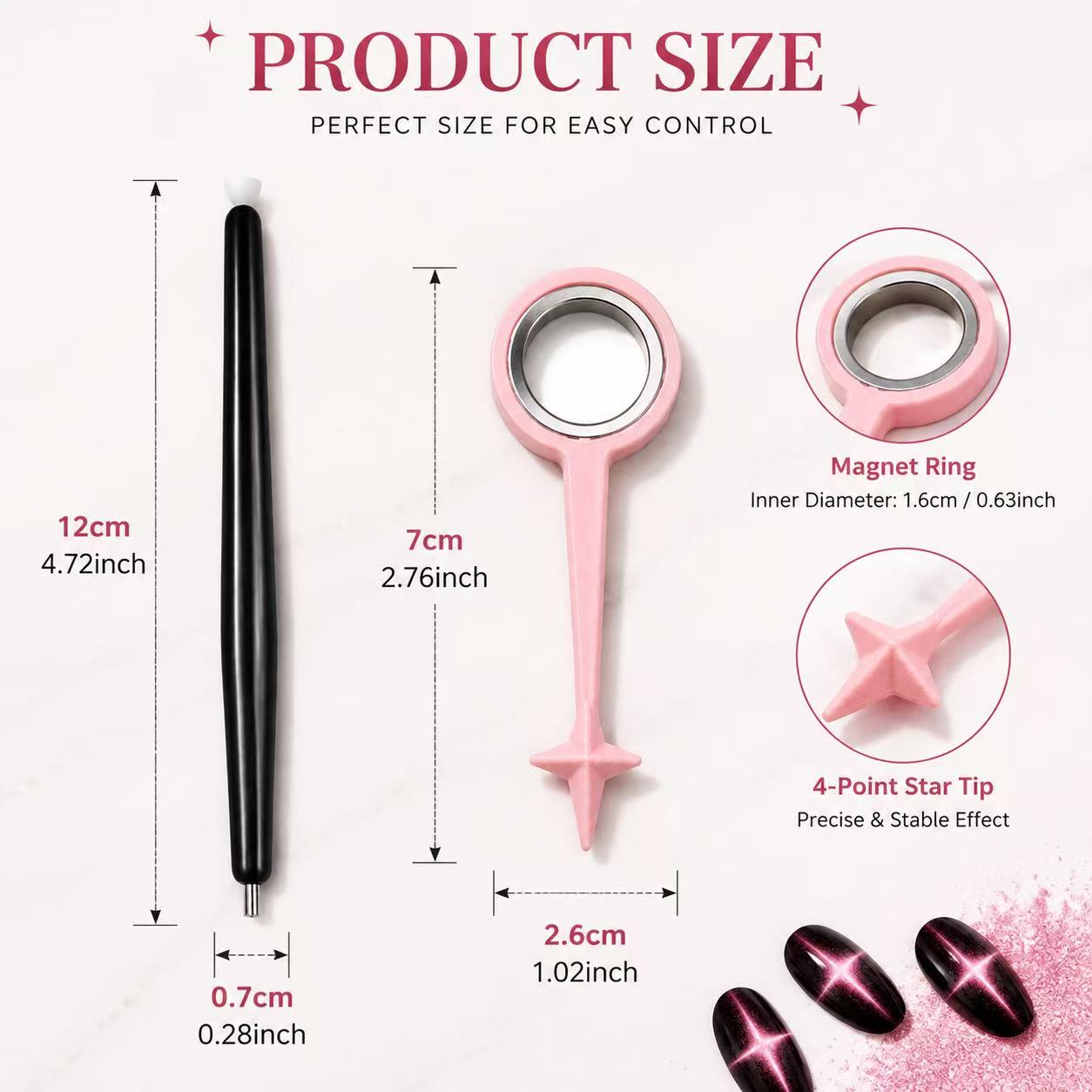 2個入りの新しいネイルテックツールセット、キャットアイネイル - Tech Accessories Kit のレビューと価格