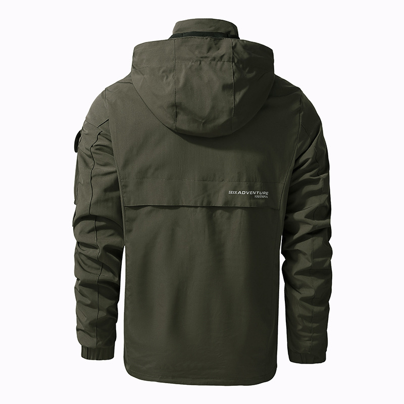 メンズスポーツジャケット,防風,ブラックグリーン,ミリタリー - Tech Wear Accessories のレビューと価格