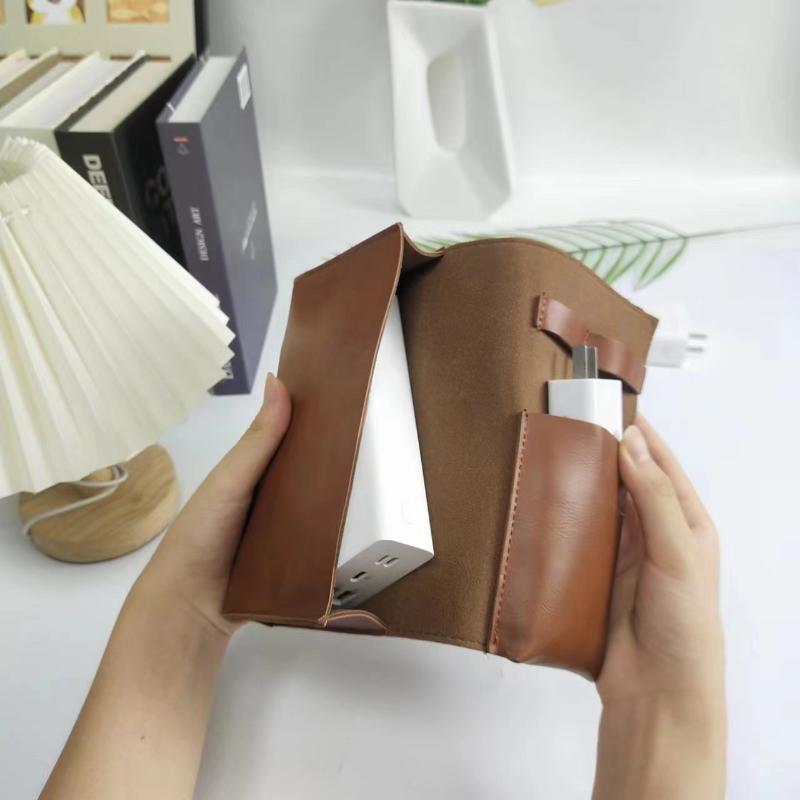 1PC PU レザーマルチコンパートメントオーガナイザーポー - Tech Accessories Travel Case のレビューと価格