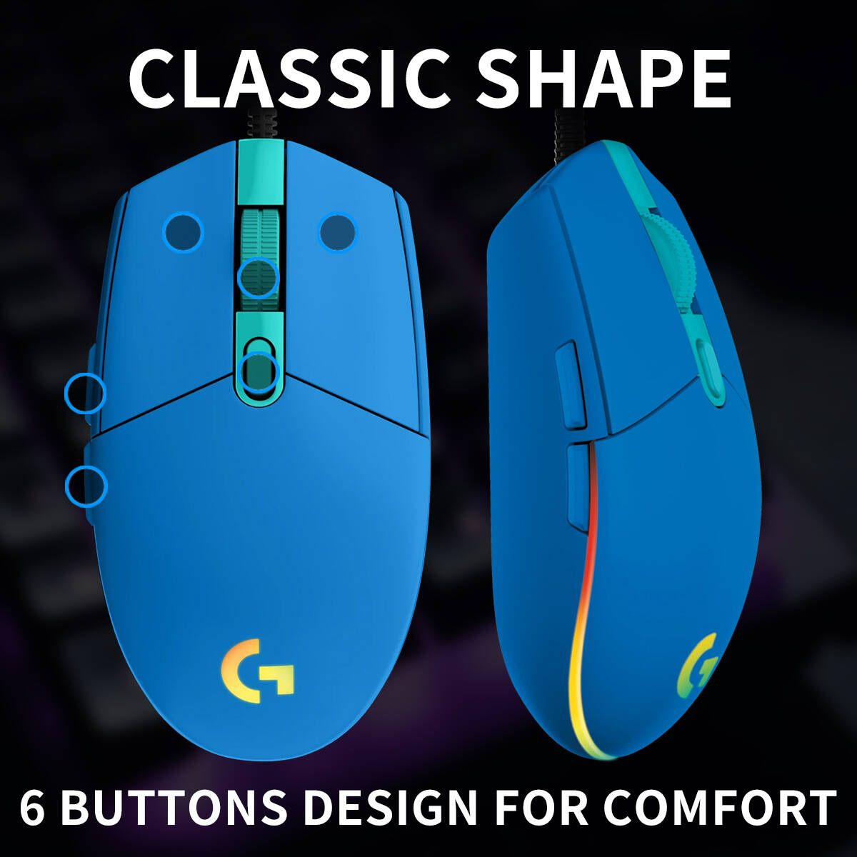 ロジクール G203 有線ゲーミングマウス 実用的な周辺機器 - Logitech Mouse G203 のレビューと価格