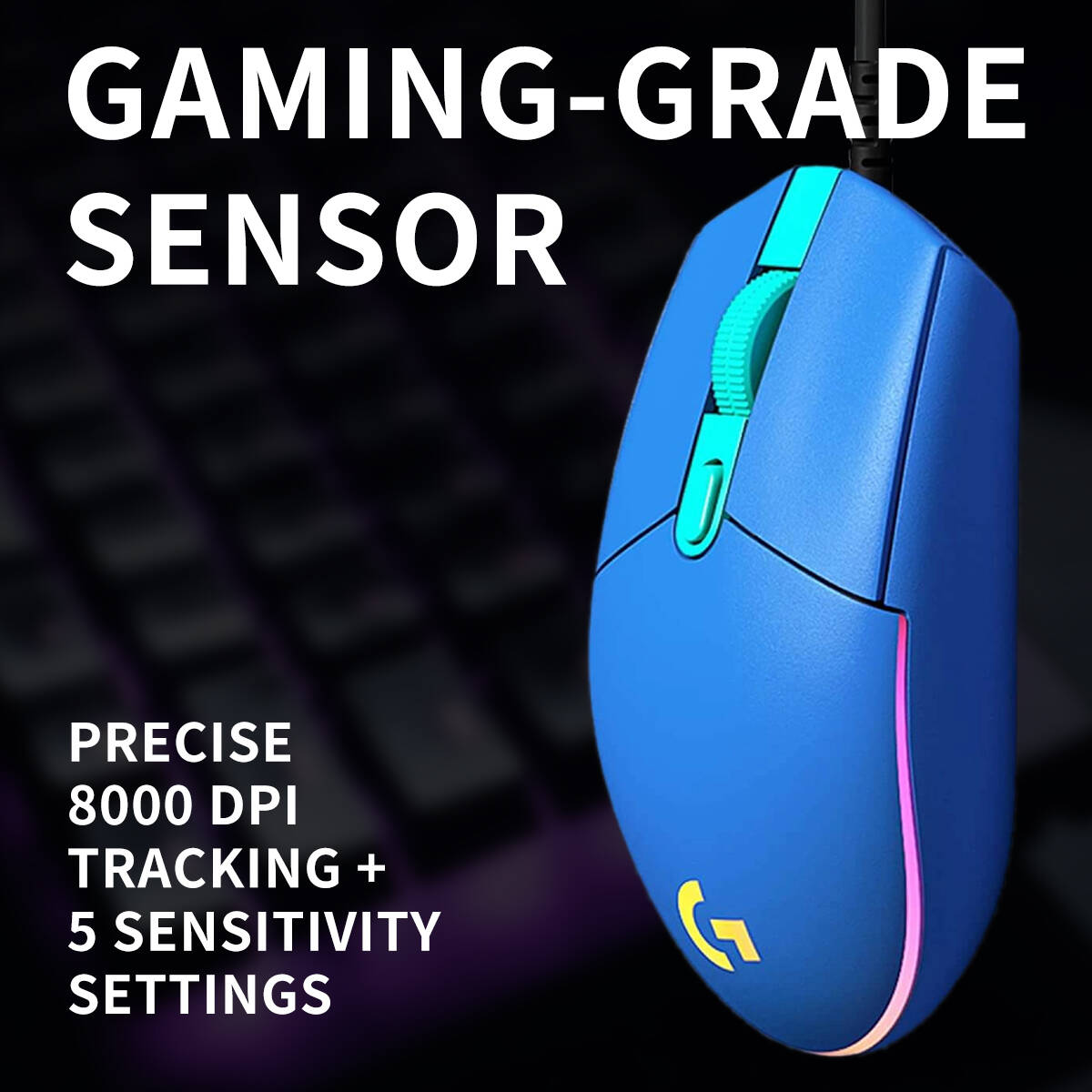 ロジクールG203有線ゲーミングマウス、頑丈な外装カバー、調 - Logitech Mouse G203 のレビューと価格