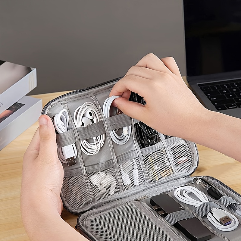 1個入りトラベルケーブルオーガナイザーケース、多ポケット電子 - Tech Accessories Travel Case のレビューと価格