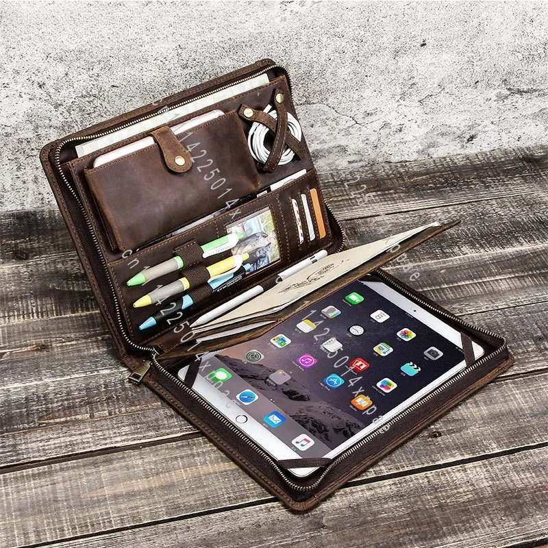 アクセサリー レザー製タブレット収納バッグ iPad用 ペン - Tech Accessories Tablet のレビューと価格