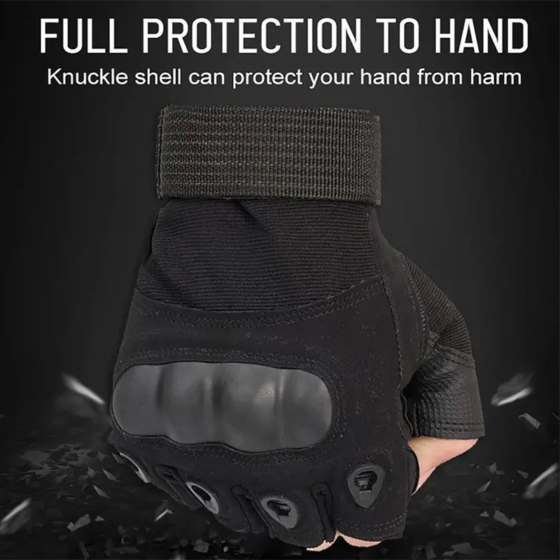 男性用タクティカルフィンガーレスグローブ1組 - アウトドア - Tech Wear Accessories のレビューと価格