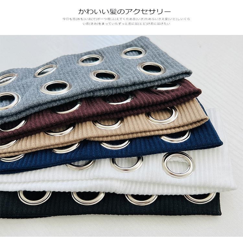 グロメットアイレットニットヘッドバンドセット、パンクワイドフ - Tech Wear Accessories のレビューと価格