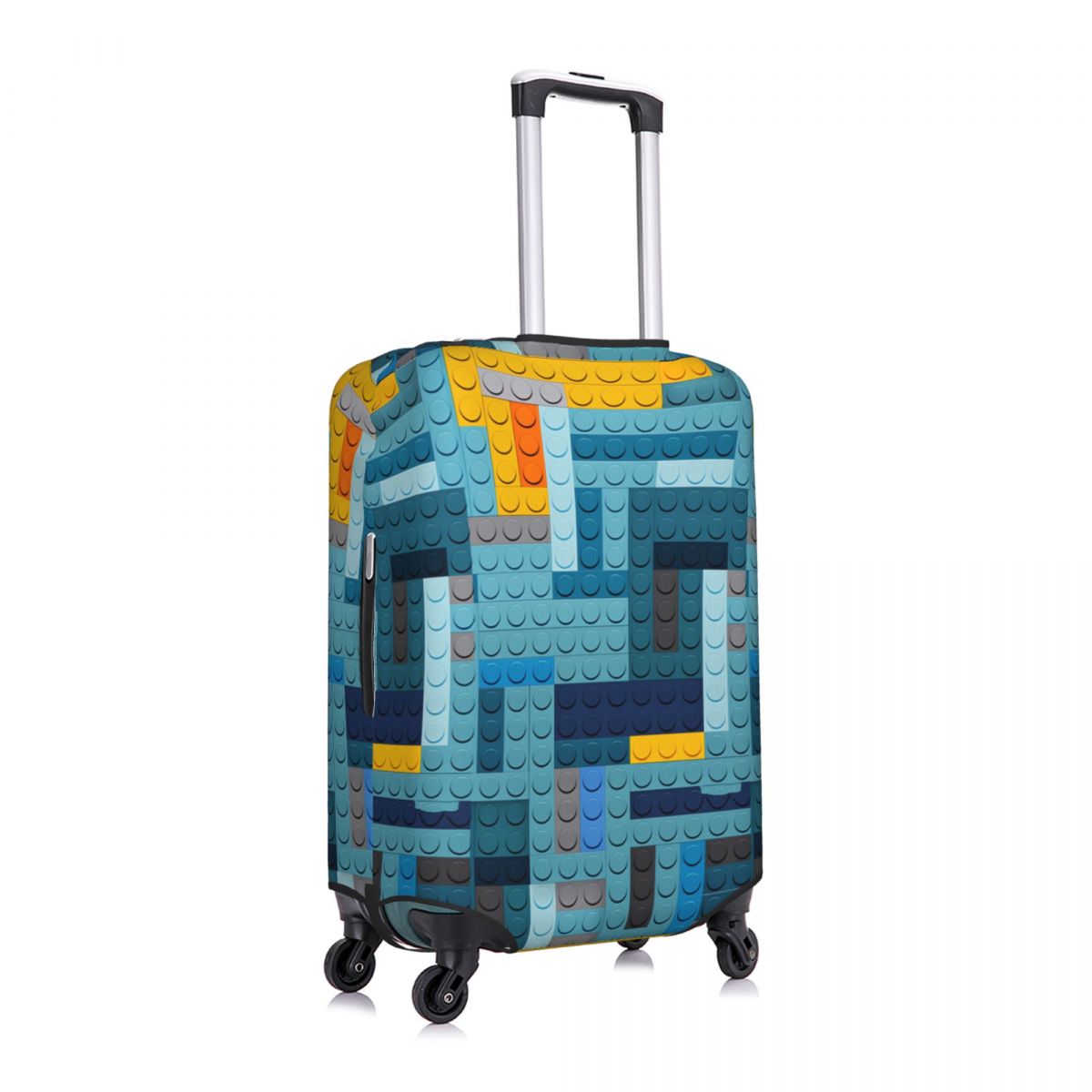 ブルーテックピクセルビルディングブロックテクスチャスーツケー - Tech Accessories Travel Case のレビューと価格