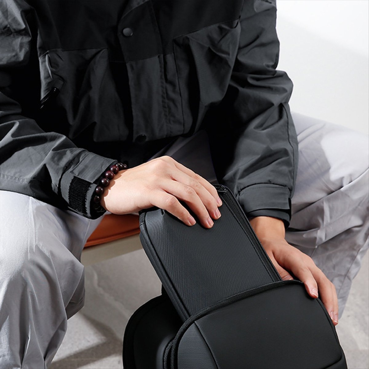 ☶ ❈ ＊ ♥ AC1578-防水テックポーチ 多層オーガナ - Tech Accessories Travel Case のレビューと価格