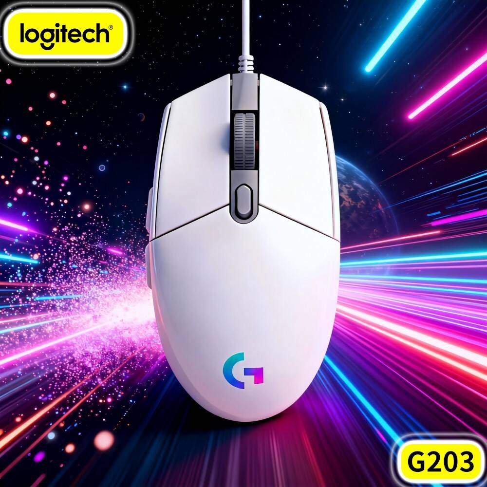 ロジクール G203 有線ゲーミングマウス、スナッピーボタン - Logitech Mouse G203 のレビューと価格